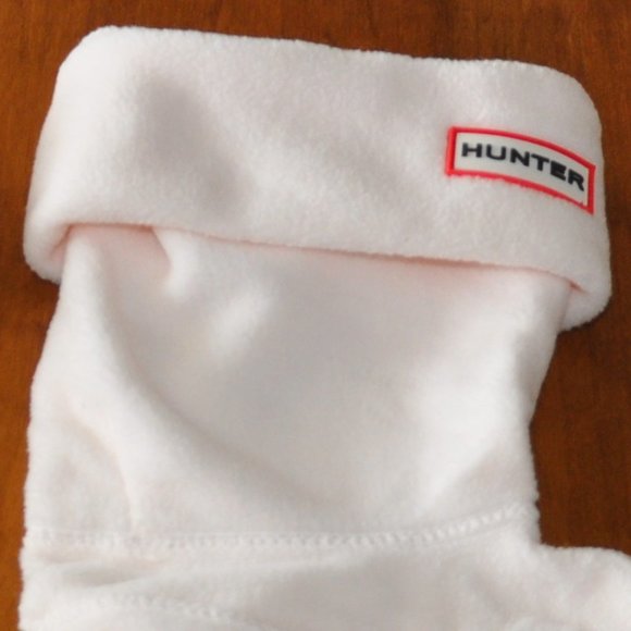 New NWOT Light Powder Pink Hunter Recycled Fleece Short Boot Socks M, US/F 5-8 - Picture 1 of 7
